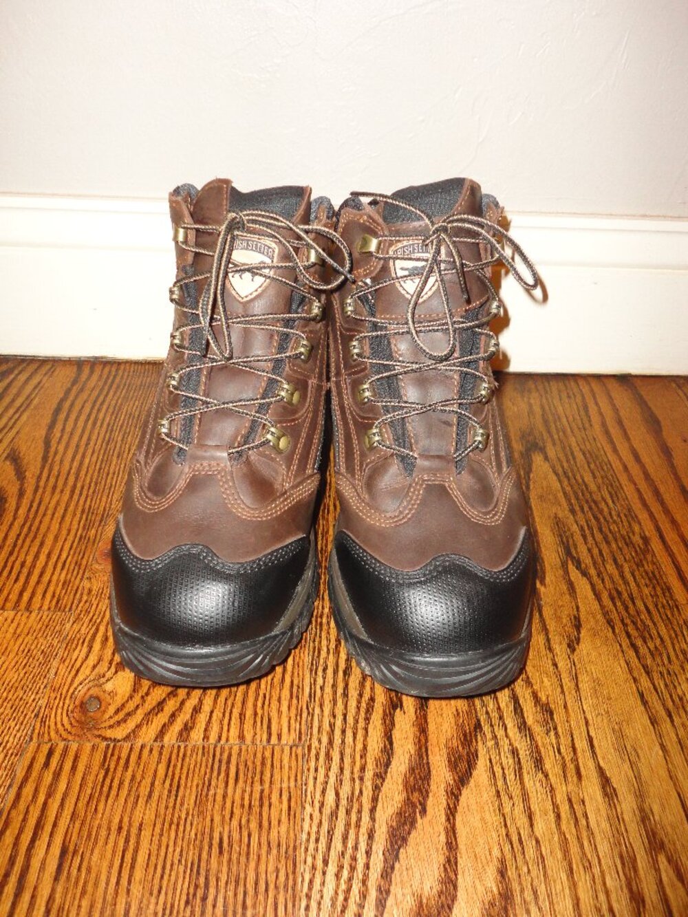 IRISH SETTER Boots by Red Wing Men's Steel Toe Brown Safety Boots Size 9.5